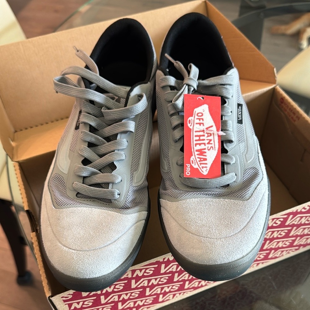 Vans Gray and White Reflective Sneakers